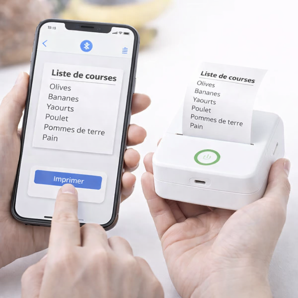 Mini Bluetooth Pocket Printer – Inkless, Fast & Portable