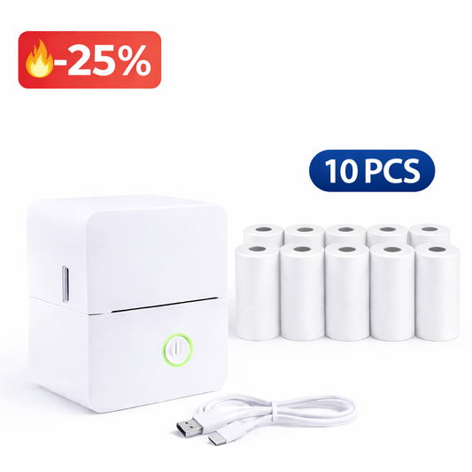 Mini Bluetooth Pocket Printer – Inkless, Fast & Portable