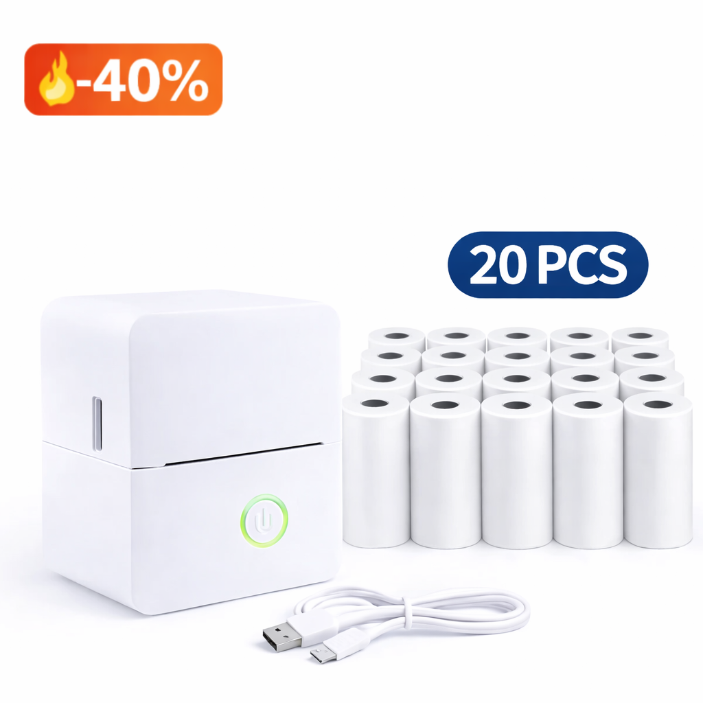 Mini Bluetooth Pocket Printer – Inkless, Fast & Portable