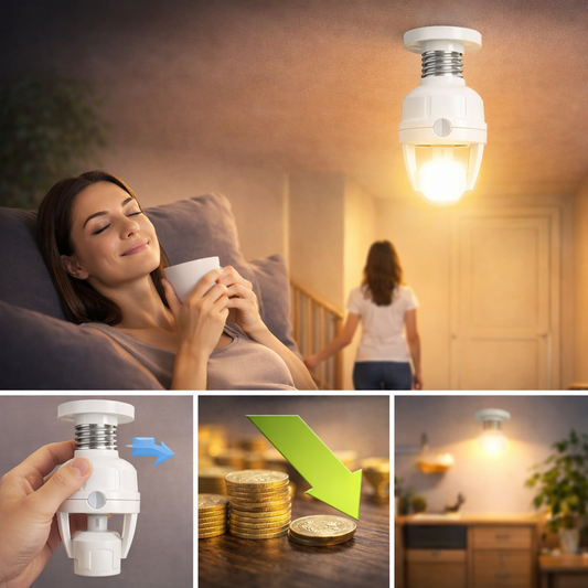 Base Ampoule Intelligente - Allumage Automatique et Économie d’Énergie