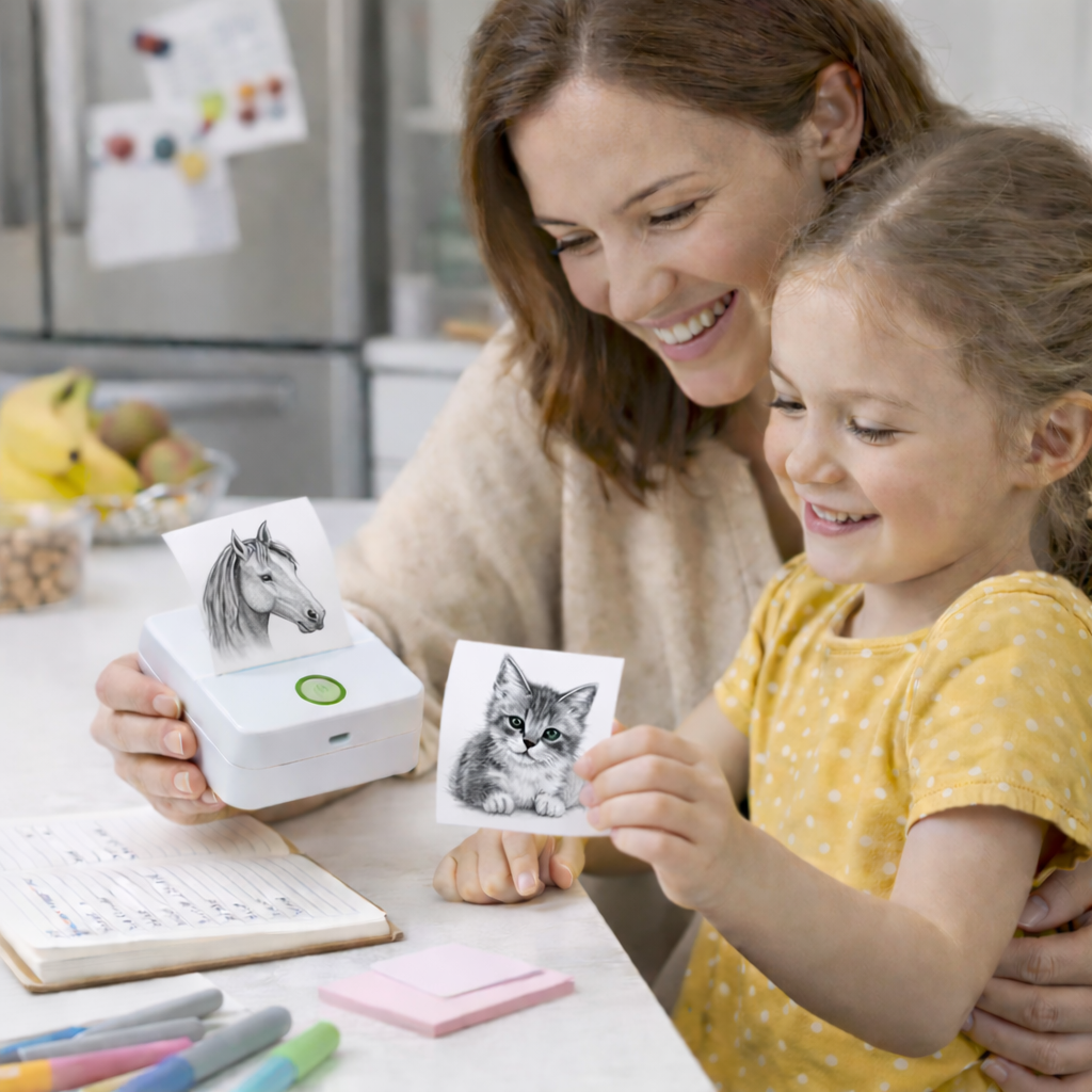 Mini Bluetooth Pocket Printer – Inkless, Fast & Portable